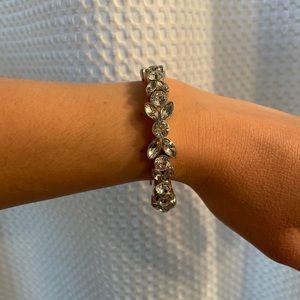 Silver costume jewelry bracelet